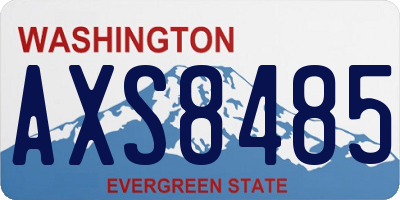 WA license plate AXS8485