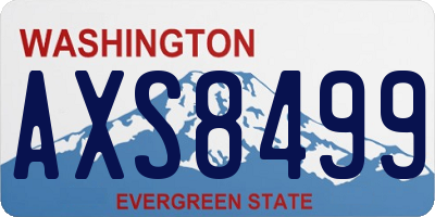 WA license plate AXS8499
