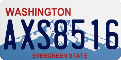 WA license plate AXS8516