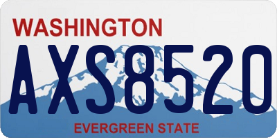 WA license plate AXS8520