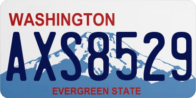 WA license plate AXS8529