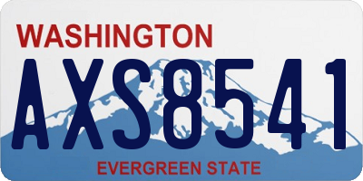 WA license plate AXS8541