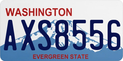WA license plate AXS8556