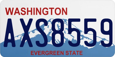 WA license plate AXS8559