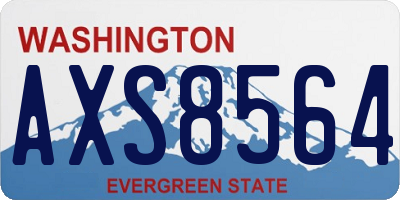 WA license plate AXS8564