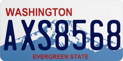 WA license plate AXS8568