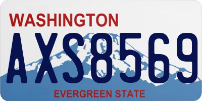 WA license plate AXS8569
