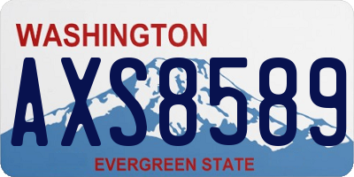 WA license plate AXS8589