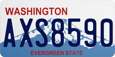 WA license plate AXS8590