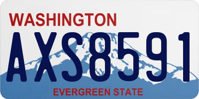 WA license plate AXS8591
