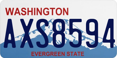 WA license plate AXS8594