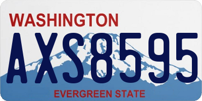 WA license plate AXS8595