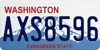 WA license plate AXS8596