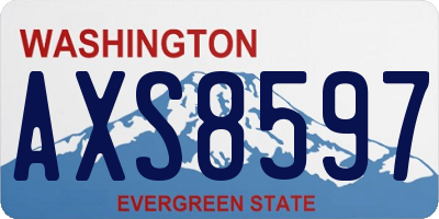 WA license plate AXS8597