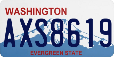 WA license plate AXS8619