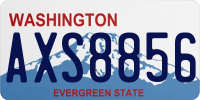 WA license plate AXS8856