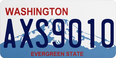 WA license plate AXS9010