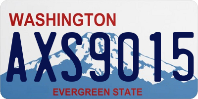 WA license plate AXS9015