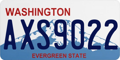 WA license plate AXS9022
