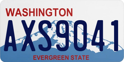 WA license plate AXS9041