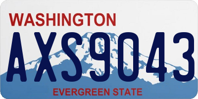 WA license plate AXS9043