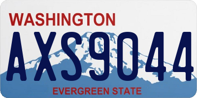 WA license plate AXS9044