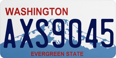 WA license plate AXS9045