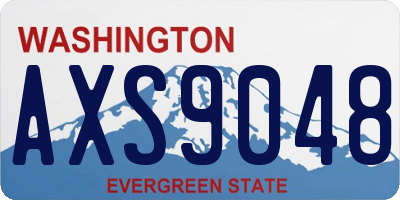 WA license plate AXS9048