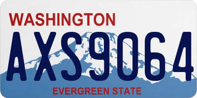 WA license plate AXS9064