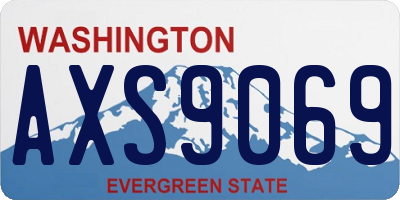 WA license plate AXS9069