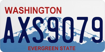 WA license plate AXS9079