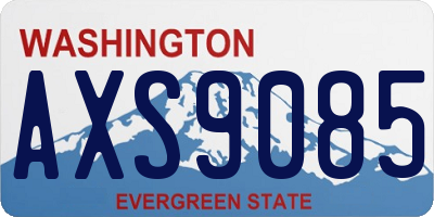WA license plate AXS9085