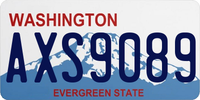 WA license plate AXS9089