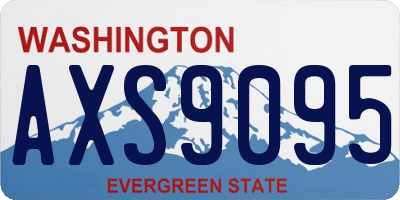 WA license plate AXS9095