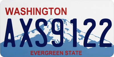 WA license plate AXS9122