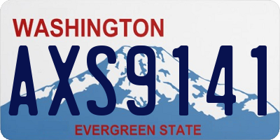WA license plate AXS9141