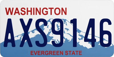 WA license plate AXS9146