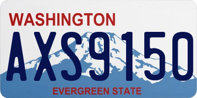 WA license plate AXS9150