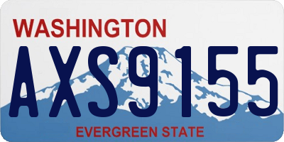 WA license plate AXS9155