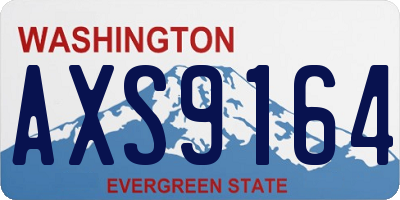 WA license plate AXS9164