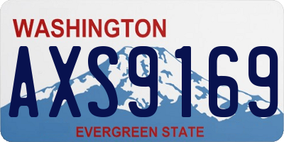 WA license plate AXS9169