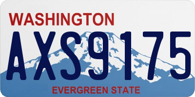 WA license plate AXS9175