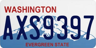 WA license plate AXS9397