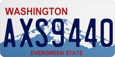 WA license plate AXS9440