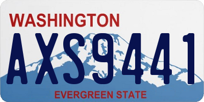 WA license plate AXS9441