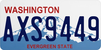 WA license plate AXS9449