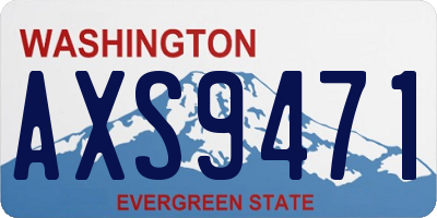 WA license plate AXS9471