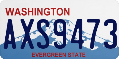 WA license plate AXS9473