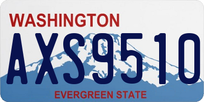 WA license plate AXS9510