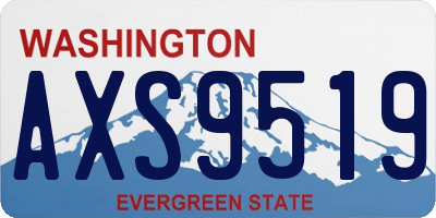 WA license plate AXS9519